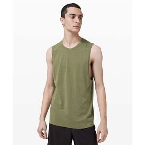Lululemon Shirt Mens XL Static Strip Metal Vent Tech Muscle Tank Sleeveless